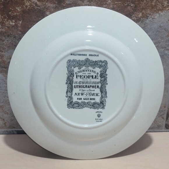 VTG Adams England Audubon Birds of America Baltimore Oriole Decorative Plate - Picture 2 of 11
